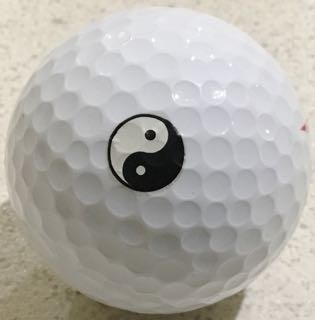 Yin Yang Golf Personalized Stamp