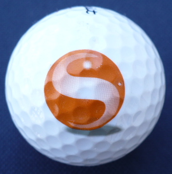 S on orange ball