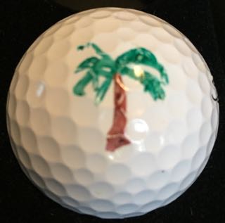 Palm Tree - Golf Ball Stencil